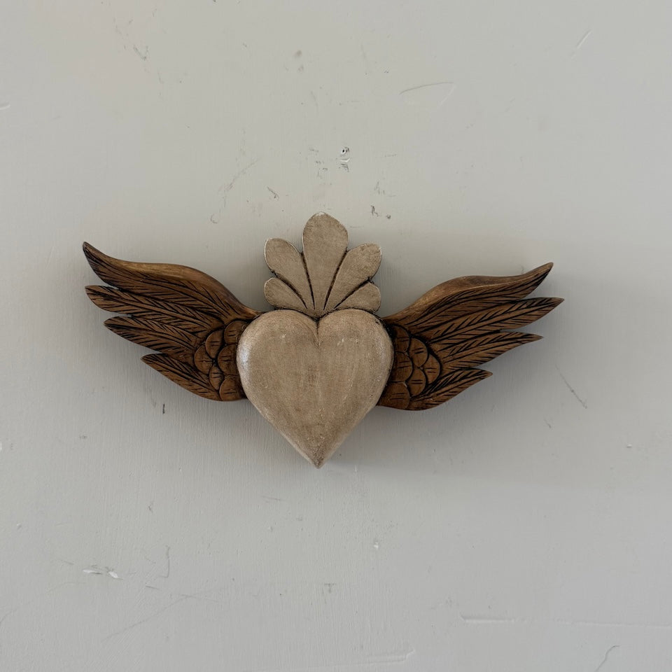Small Sacred Heart with Wings