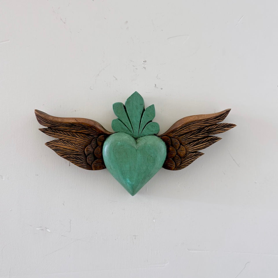 Small Sacred Heart with Wings