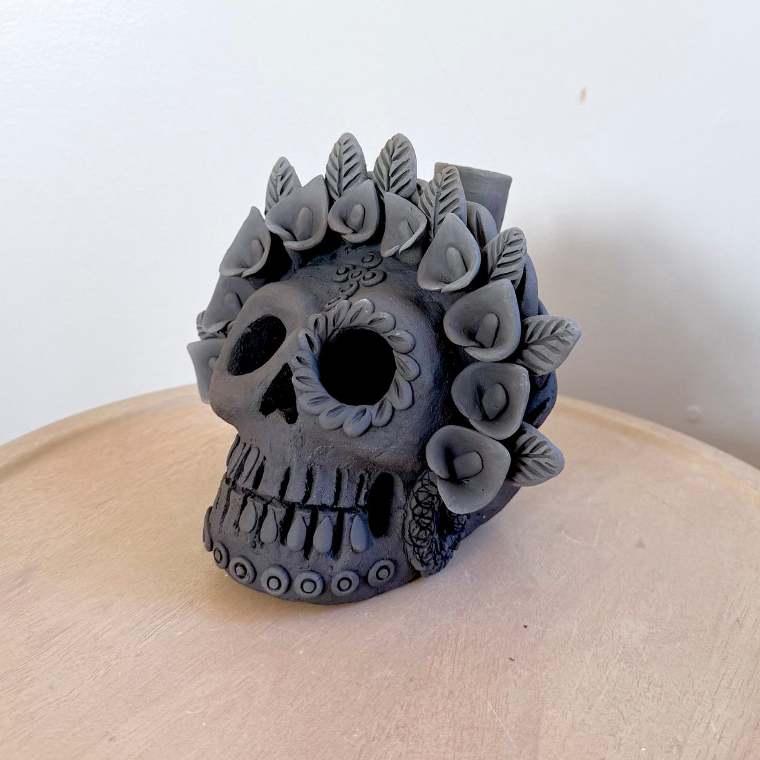 Ahumado Single Candle Holder Calaveritas Catrinas
