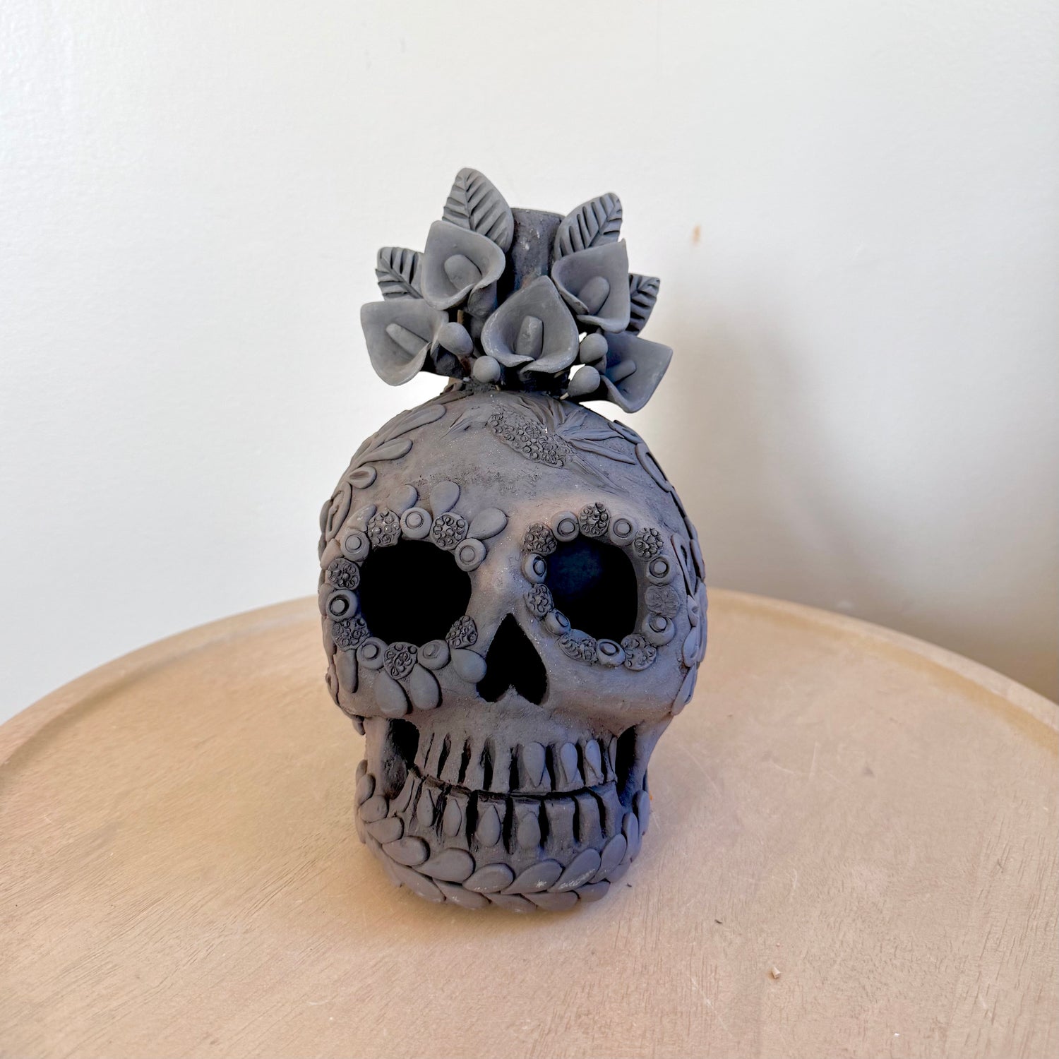 Ahumado Single Candle Holder Calaveritas Catrinas
