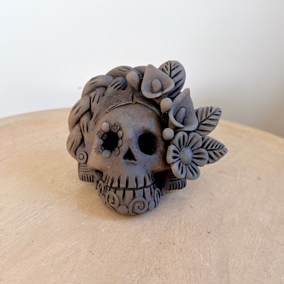 Small Gaytan Ahumado Flower Catrina Skulls