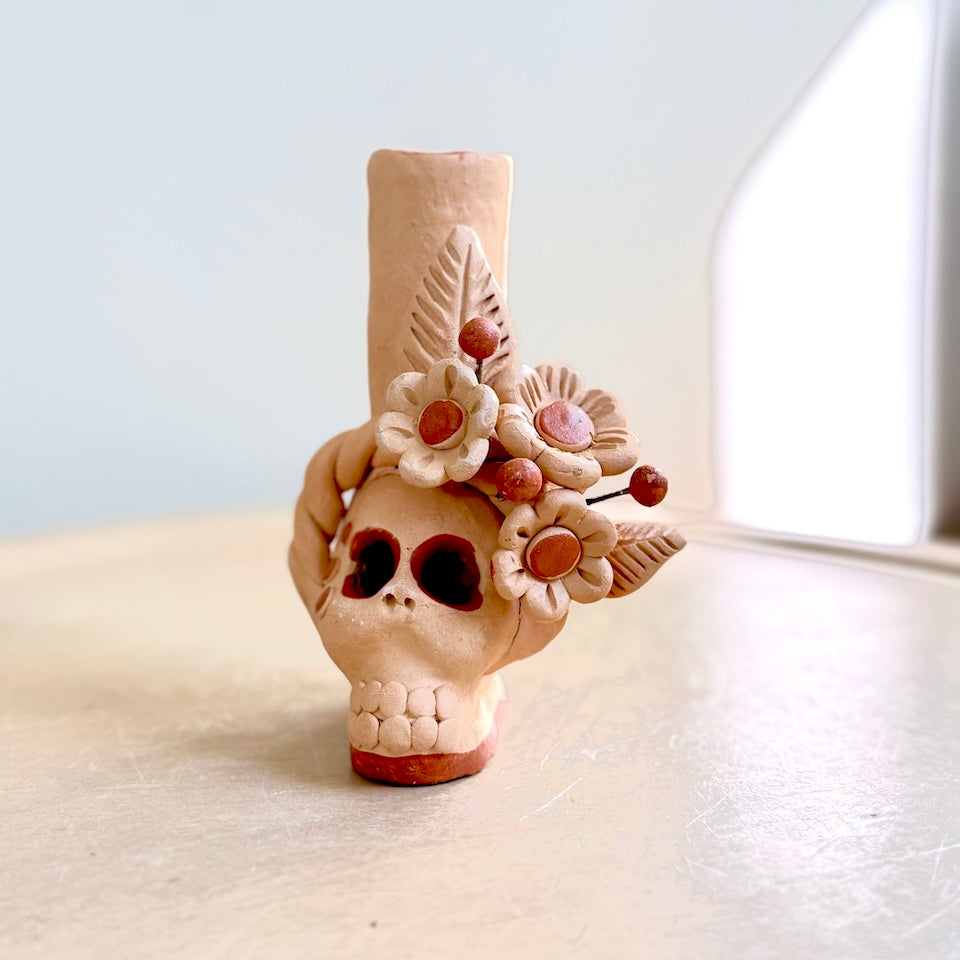 Small Calaverita Candle Holders