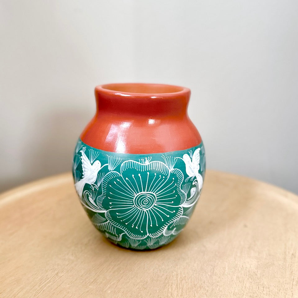 Mini Huancinto Half Painted Long Flower Vase