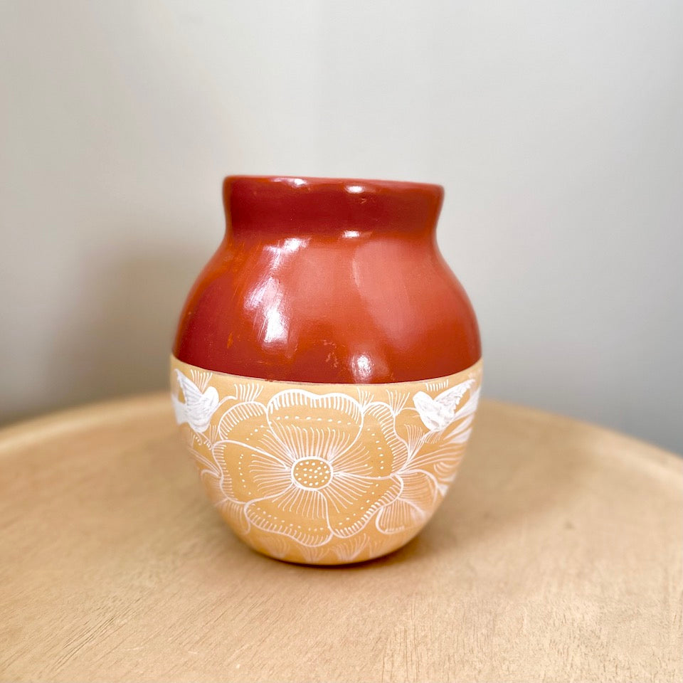 Mini Huancinto Half Painted Long Flower Vase