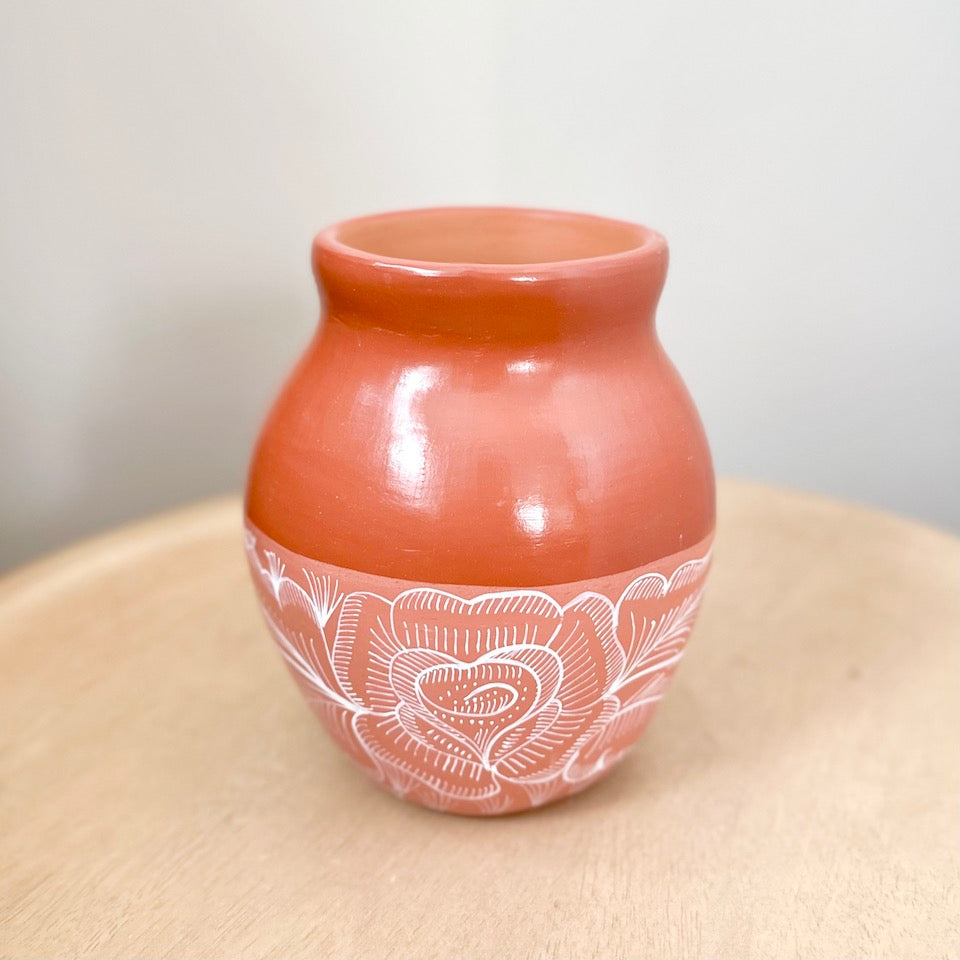 Mini Huancinto Half Painted Long Flower Vase