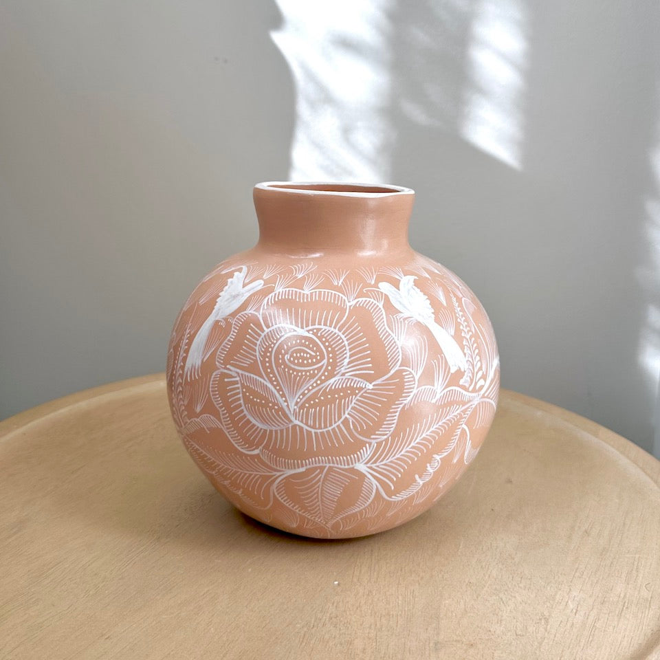 Medium Round Terracotta Huancinto Flower Vase