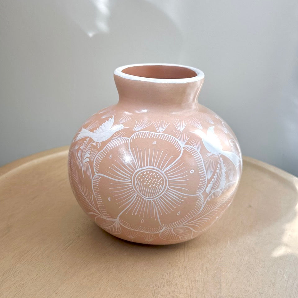 Medium Round Melon Huancinto Flower Vase