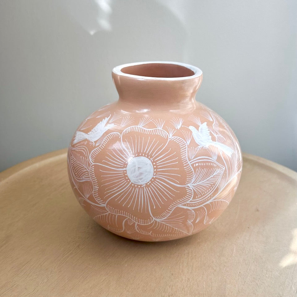 Medium Round Melon Huancinto Flower Vase