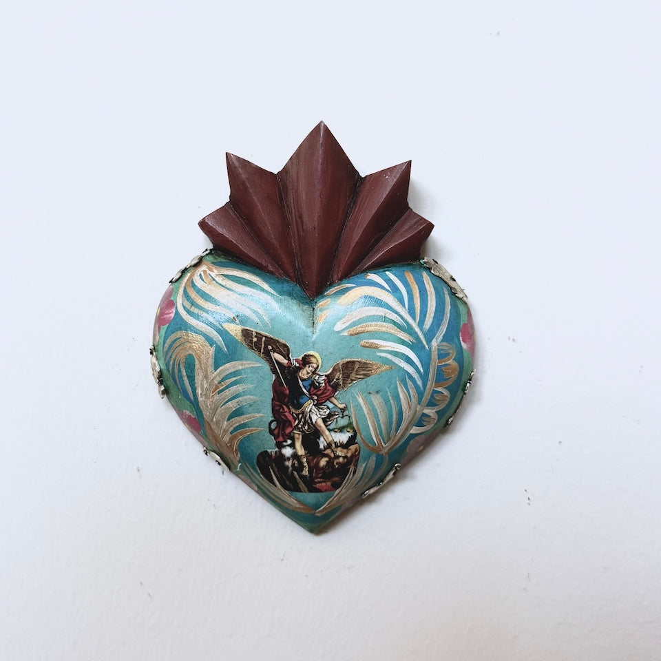 Rustic Handpainted San Miguel Heart