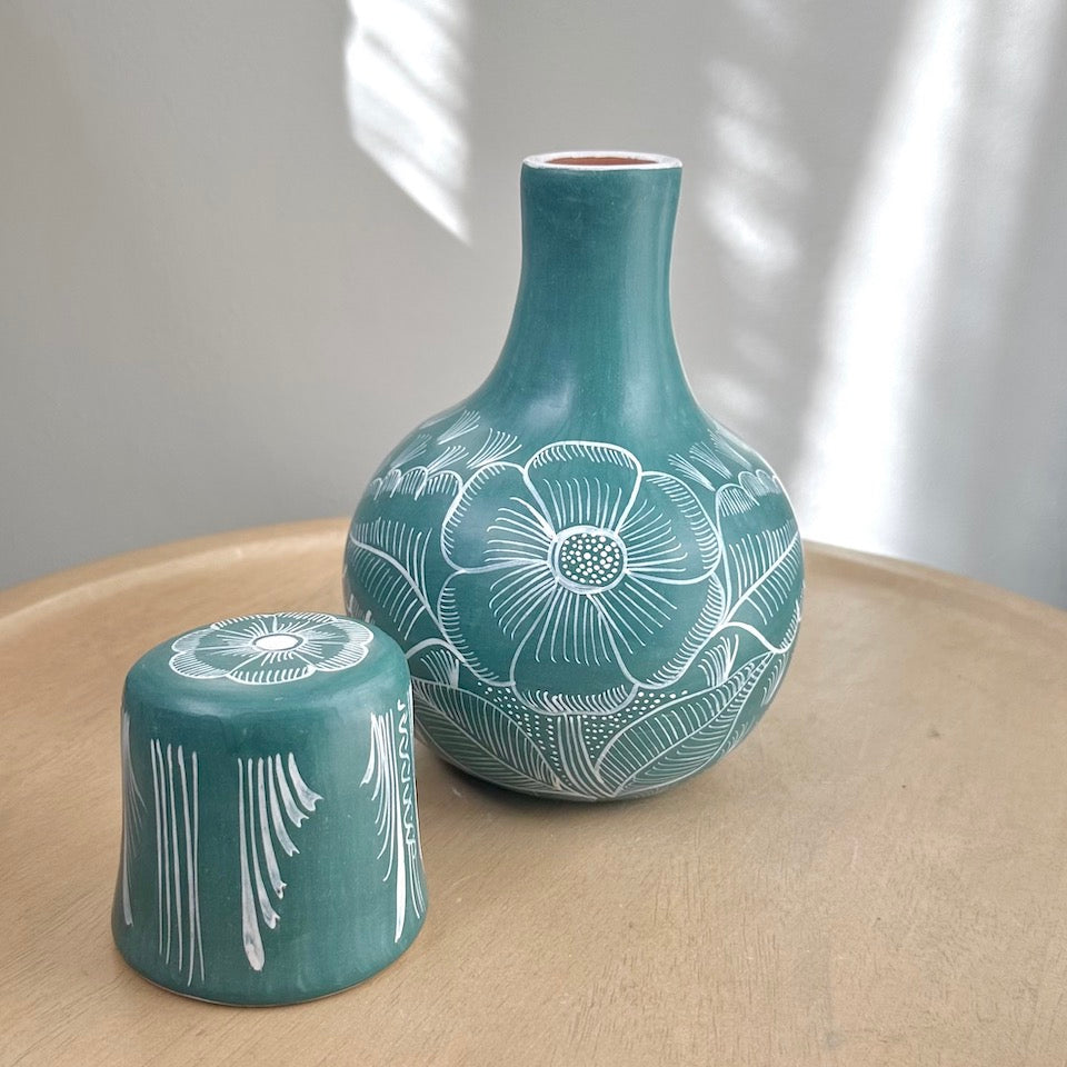 Mini Round Teal Huancinto Cantaritos
