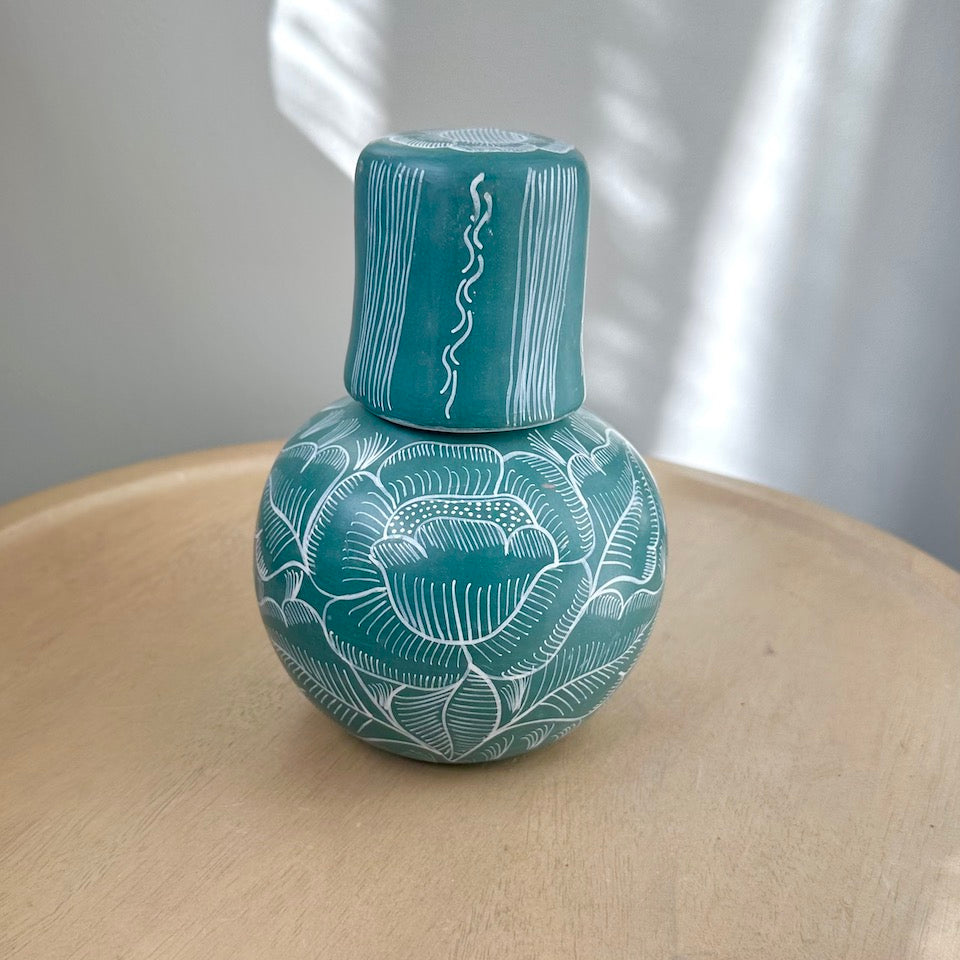 Mini Round Teal Huancinto Cantaritos
