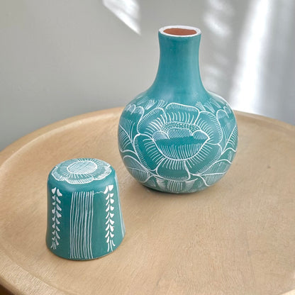 Mini Round Teal Huancinto Cantaritos