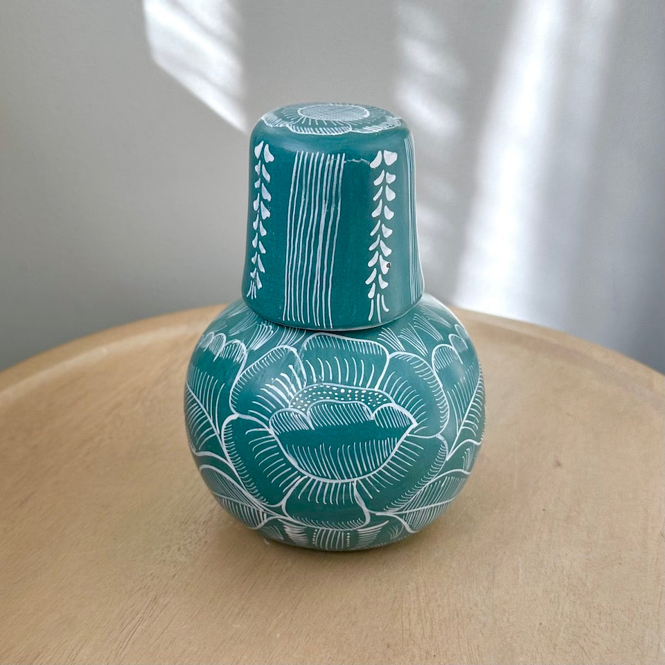 Mini Round Teal Huancinto Cantaritos