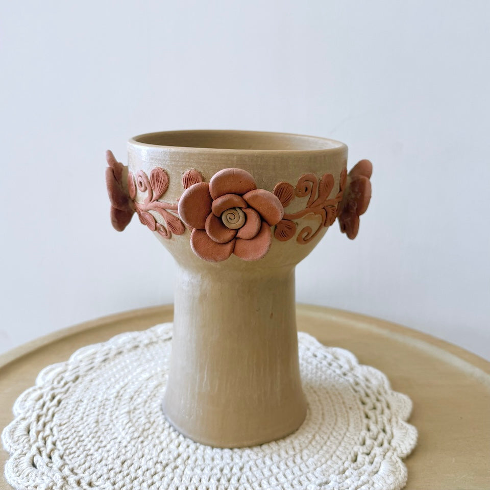 Natural Floral Copaleros with Roses