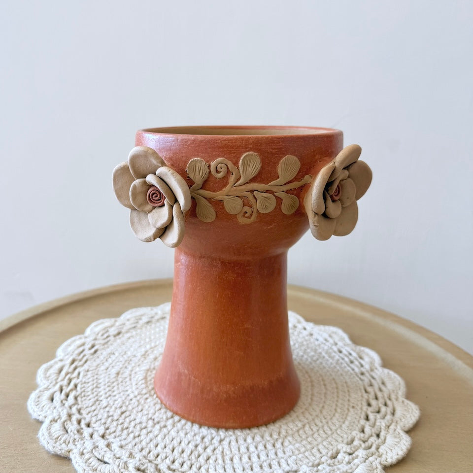 Red Floral Copaleros with Roses