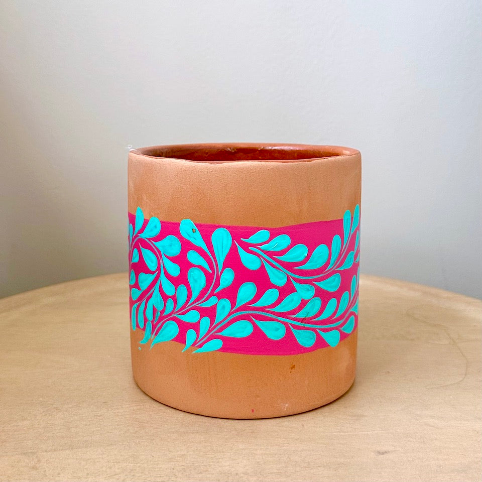 Colorful Hand-Painted Planters