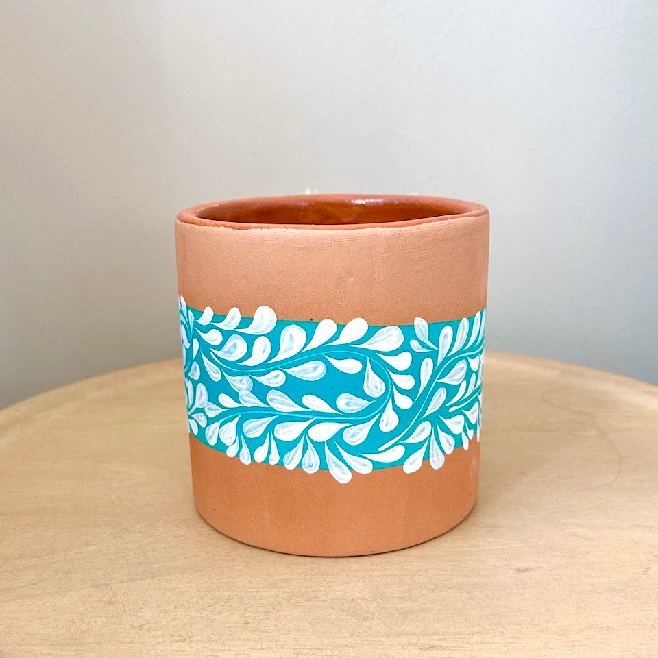 Colorful Hand-Painted Planters