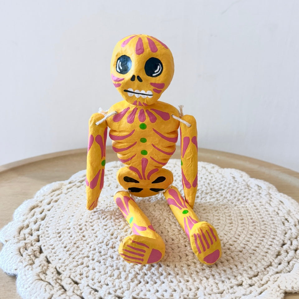 Colorful Paper Mache Skeletons