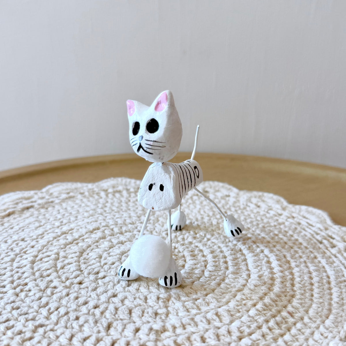 Small Clay Skeleton Cats