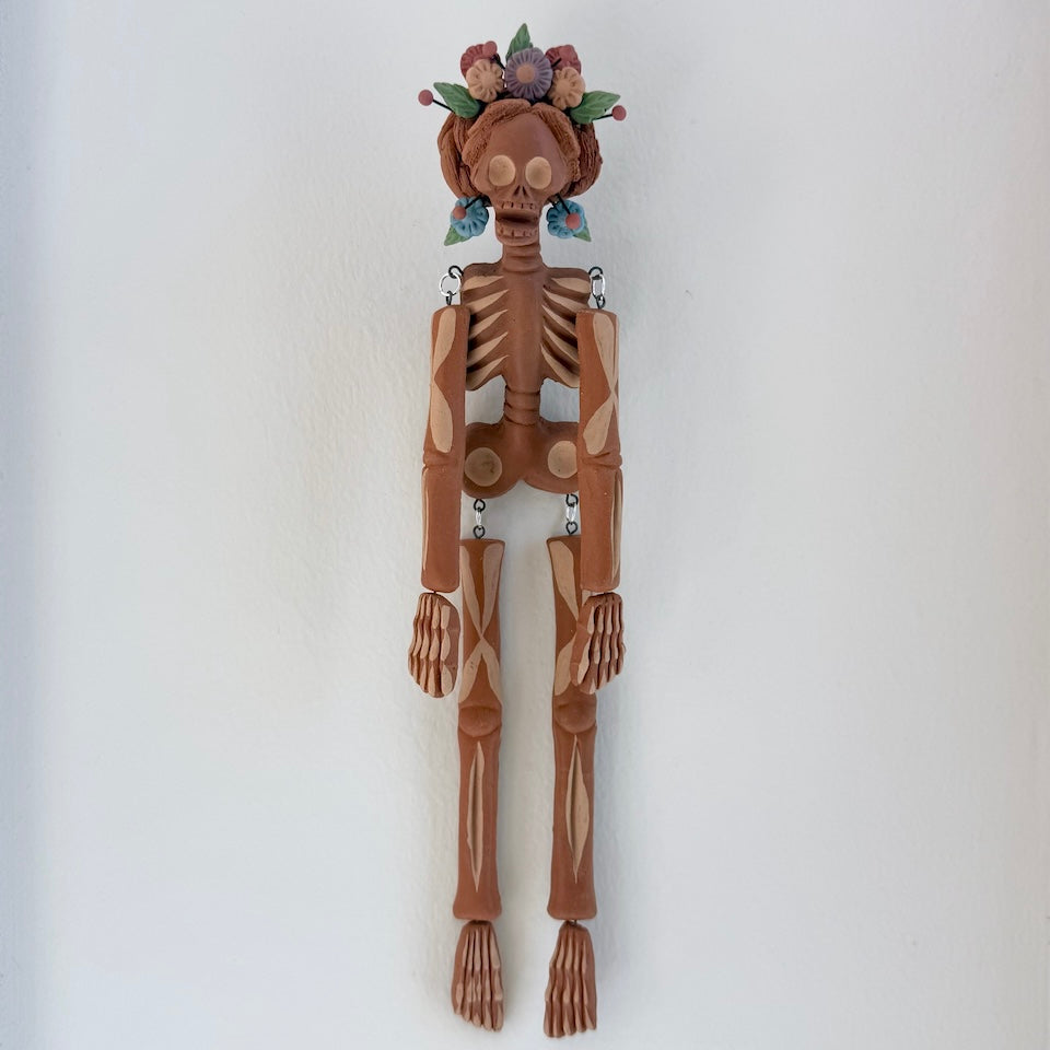 Small Two Tone Catrina Hanging Skeleton