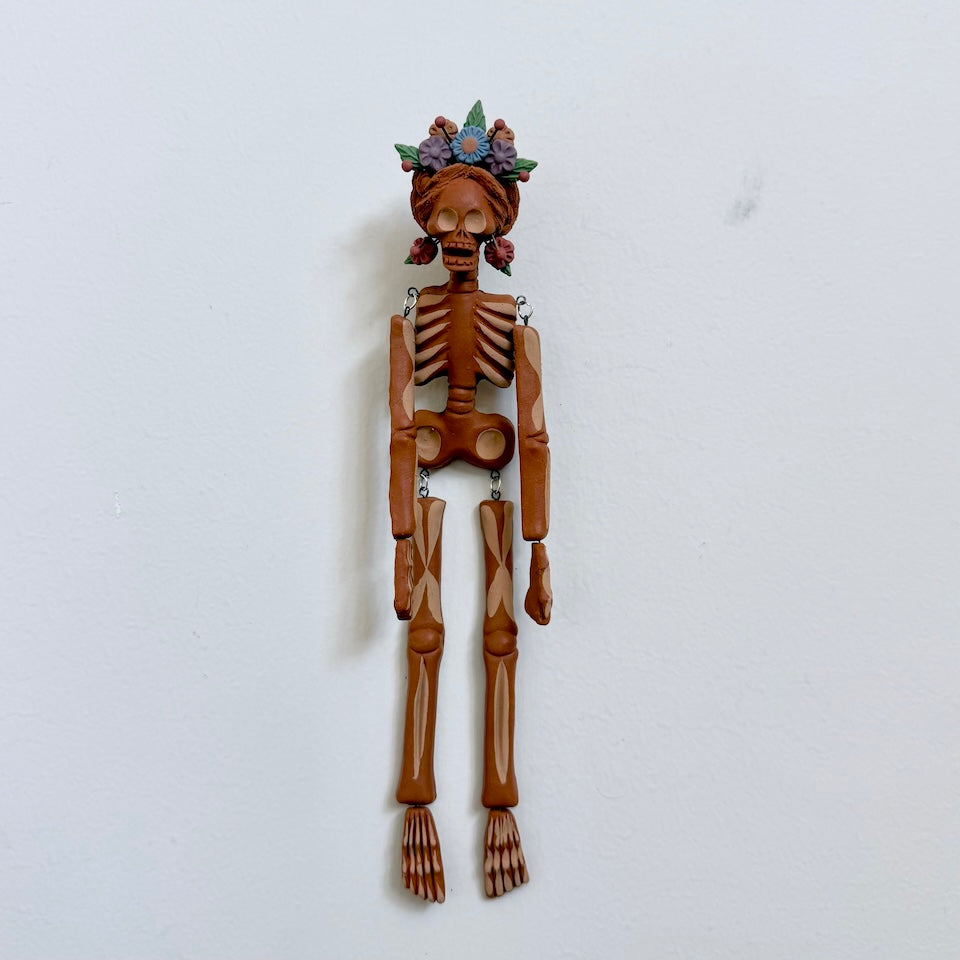 Small Two Tone Catrina Hanging Skeleton