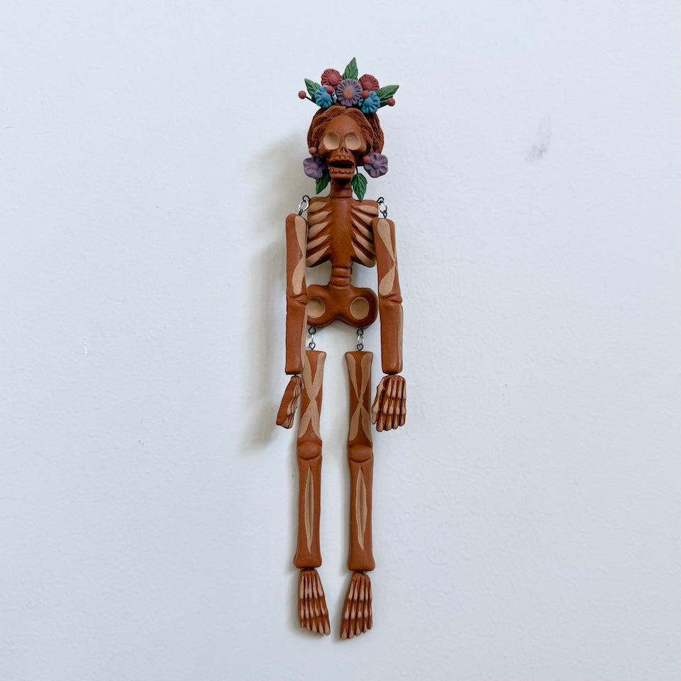 Small Two Tone Catrina Hanging Skeleton