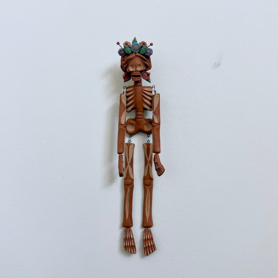 Small Two Tone Catrina Hanging Skeleton