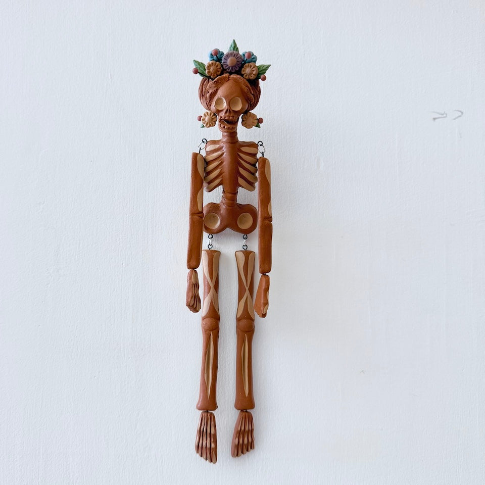 Small Two Tone Catrina Hanging Skeleton