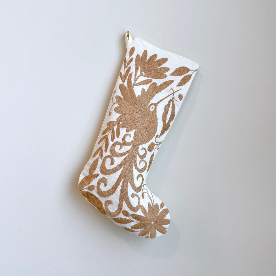 Taupe Otomi Holiday Stockings