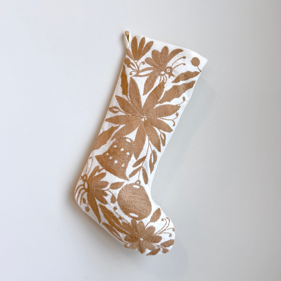 Taupe Otomi Holiday Stockings