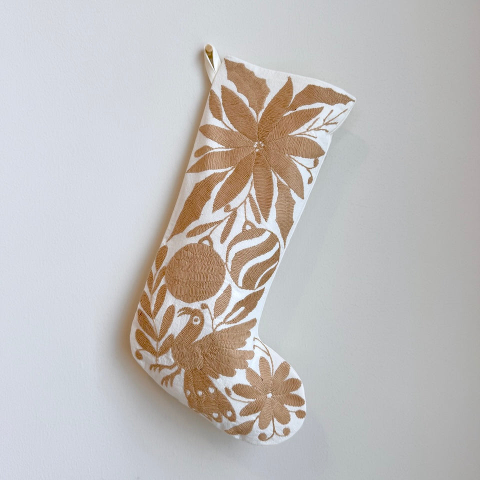 Taupe Otomi Holiday Stockings