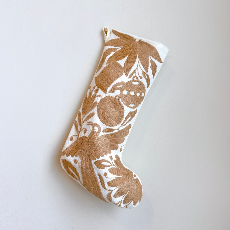 Taupe Otomi Holiday Stockings