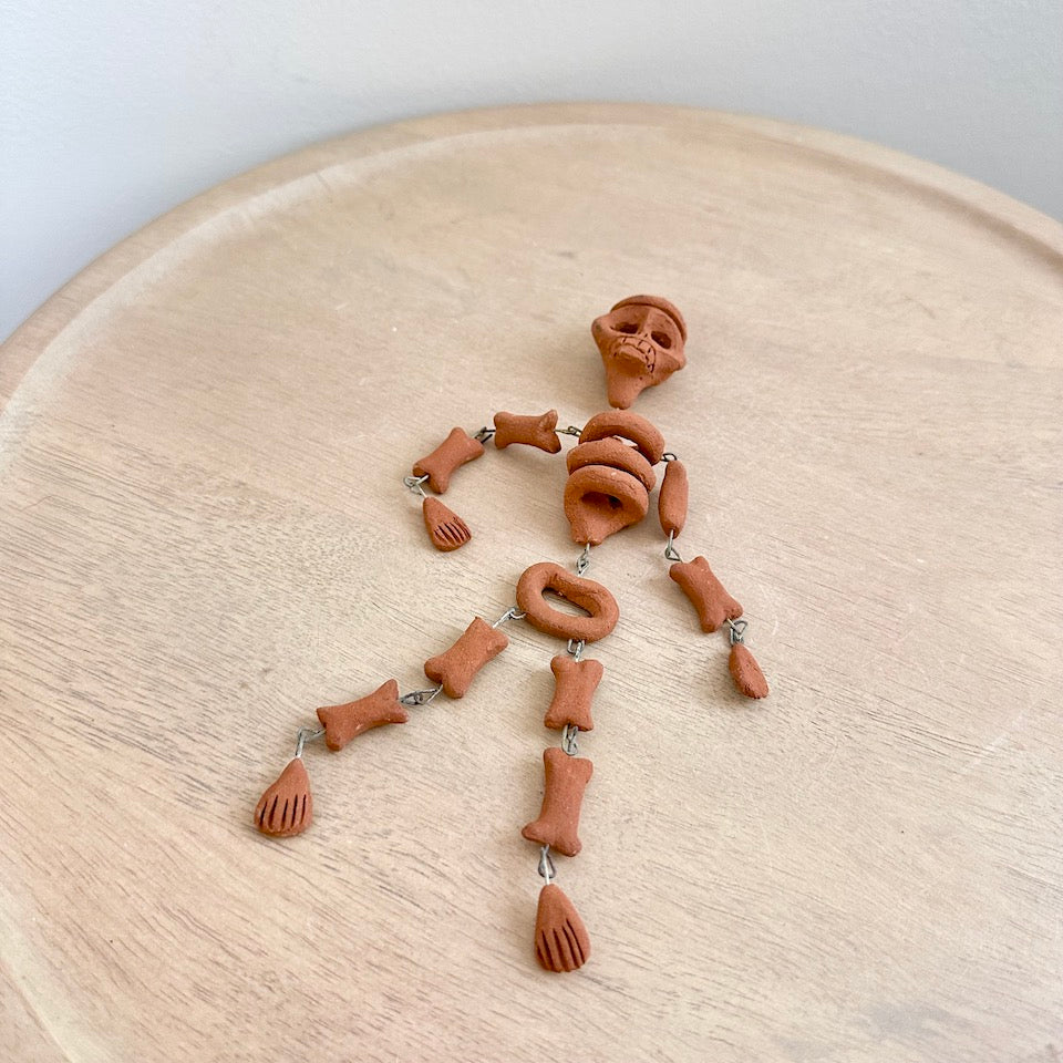 Clay Skeleton Hanging Decor