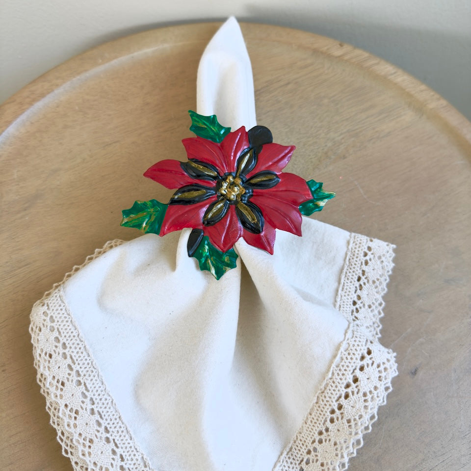 Noche Buena Hojalata Napkin Ring