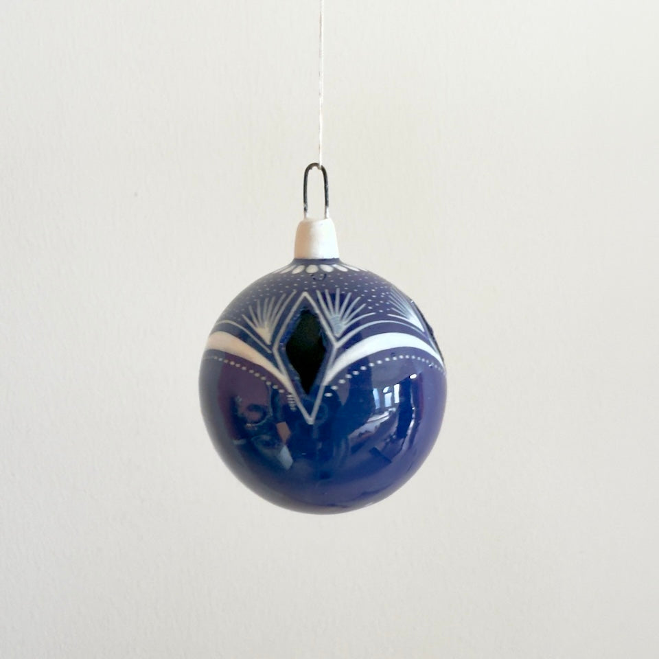 Small Tonala Blue Clay Ornaments