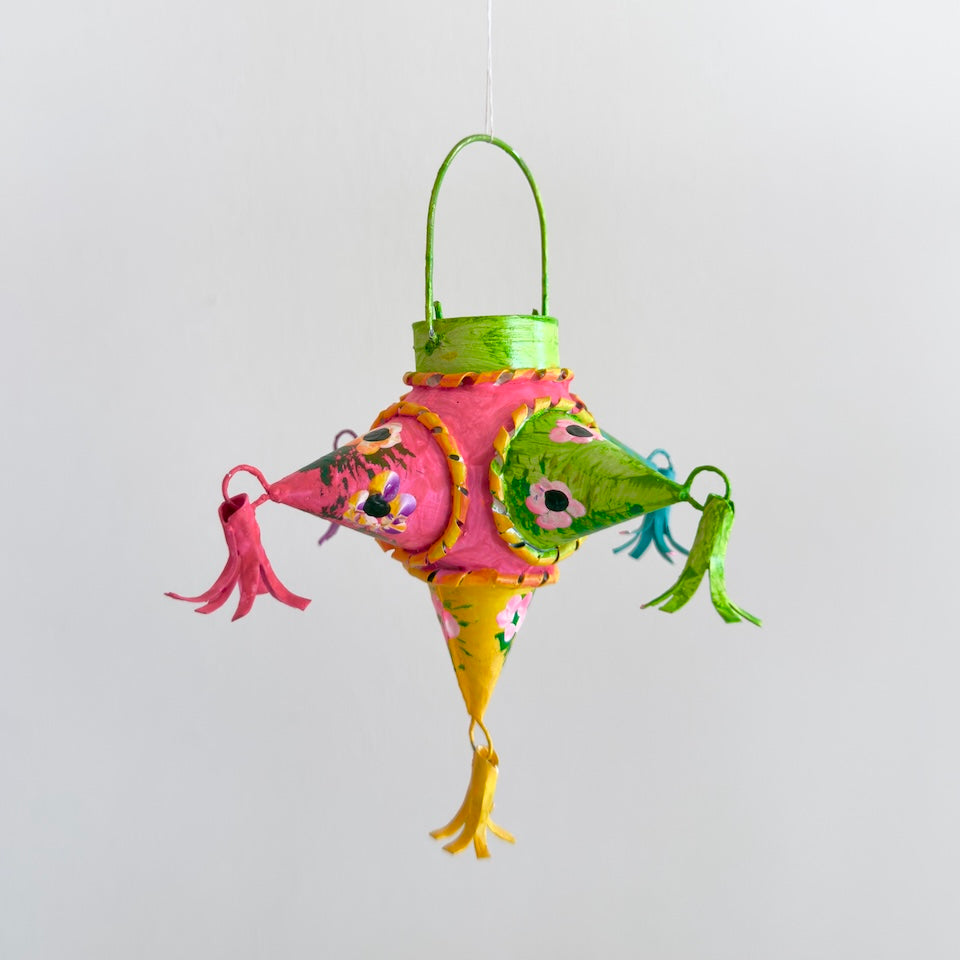 Olive Green Colorful Hojalata Piñata