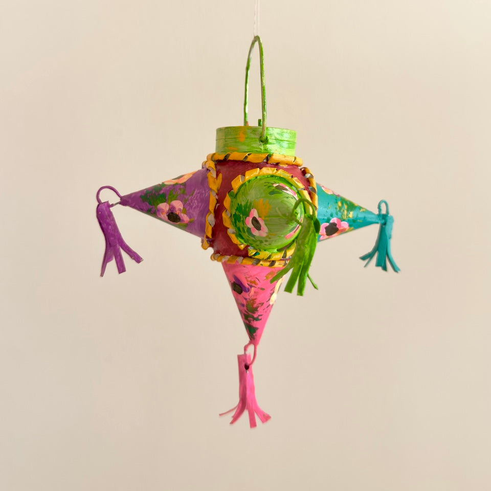 Olive Green Colorful Hojalata Piñata