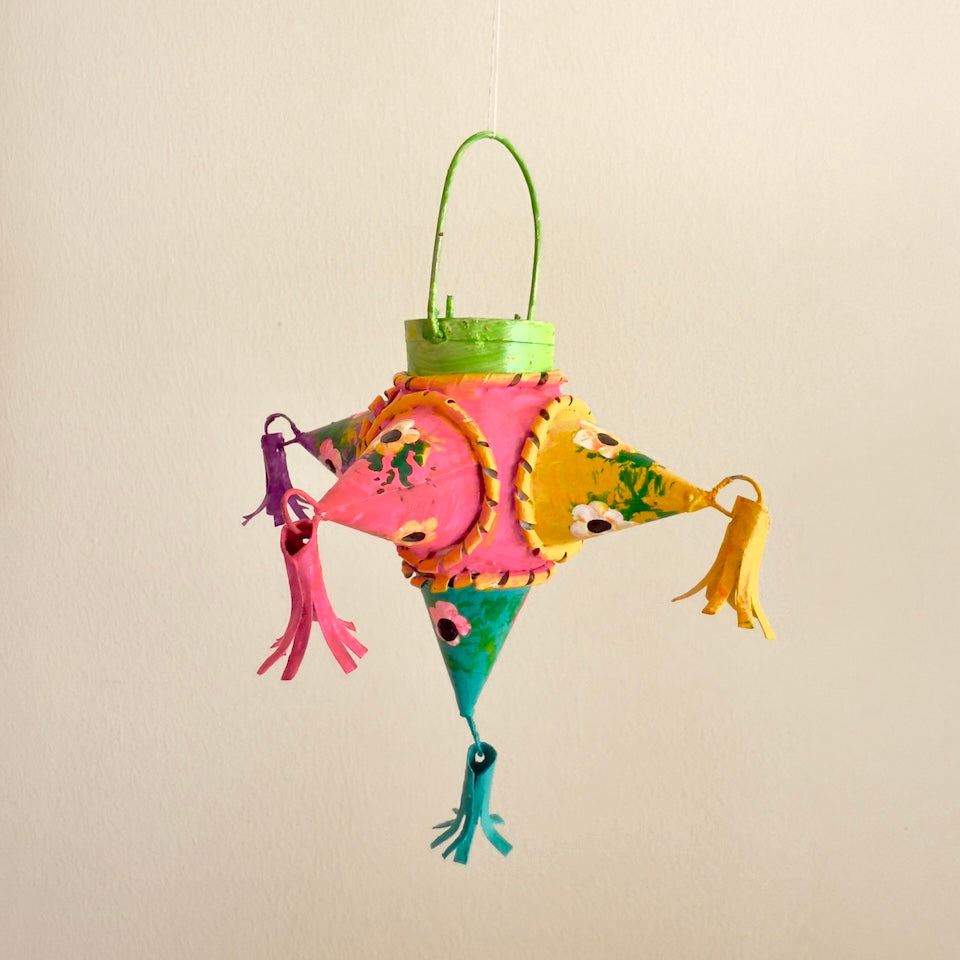 Olive Green Colorful Hojalata Piñata