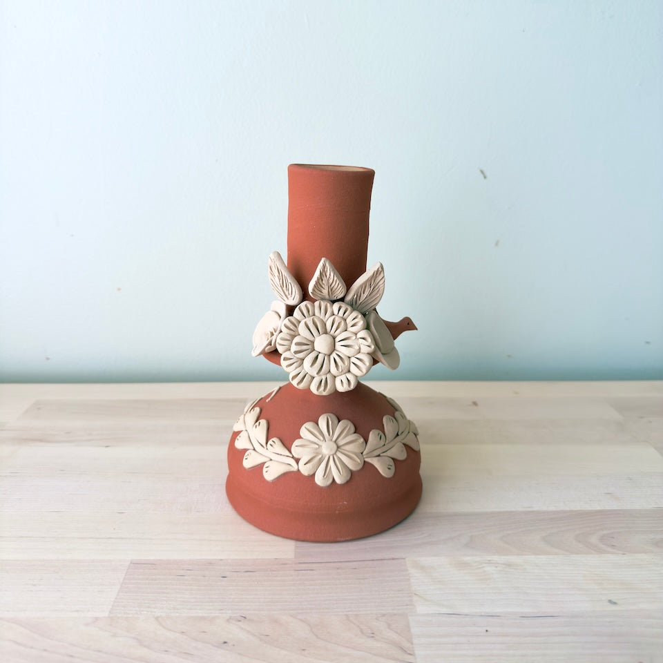 Gaytan Red Flower Candleholders