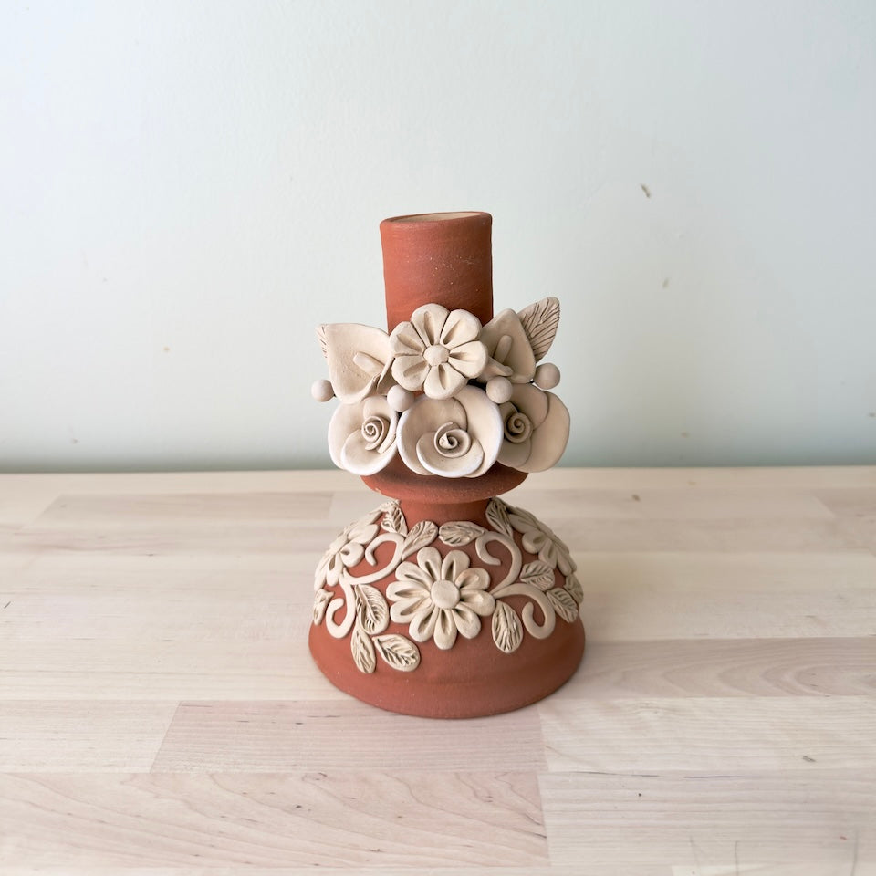 Gaytan Red Flower Candleholders