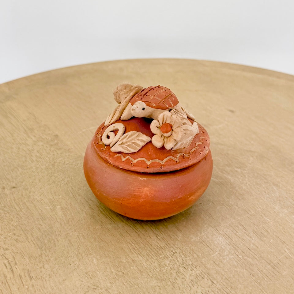 Floral and Creatures Clay Jewelry Holder