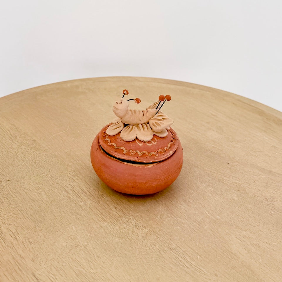 Floral and Creatures Clay Jewelry Holder