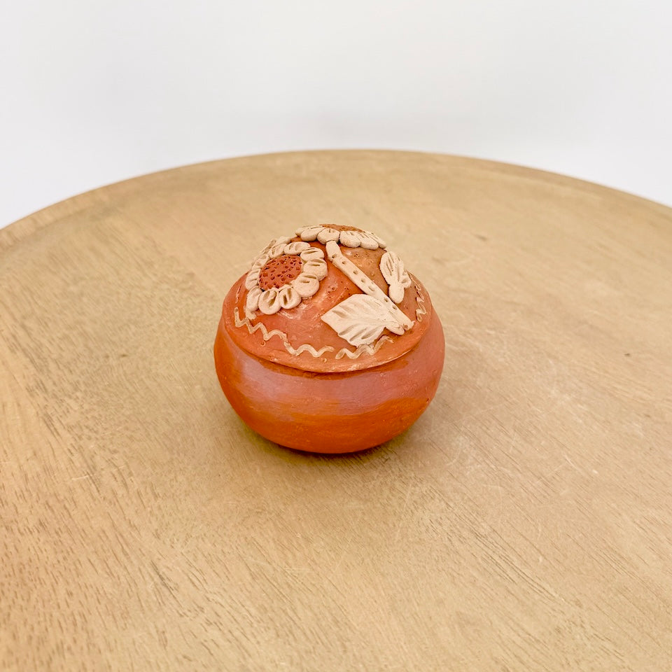 Floral and Creatures Clay Jewelry Holder