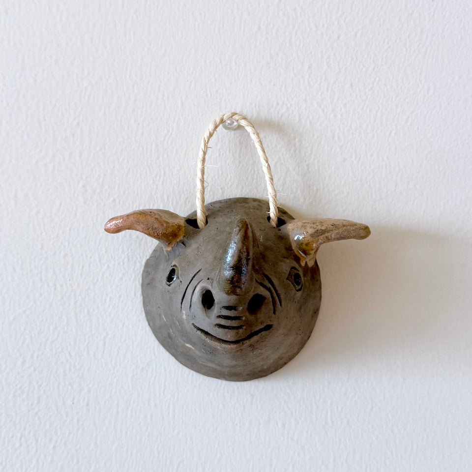 Small Animal Clay Mask Wall Decor