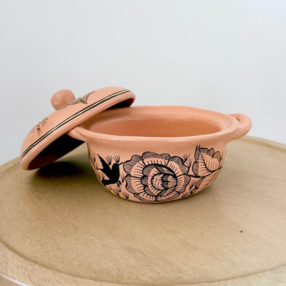 Light Brown Floral Casuelita