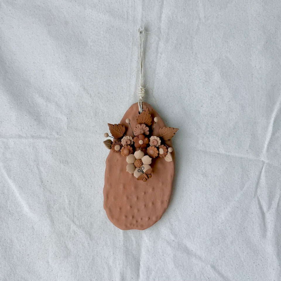 Metepec Small Rose Gold Floral Nopalitos