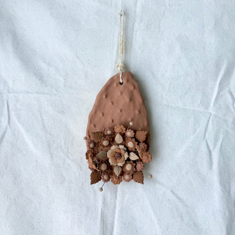 Metepec Medium Rose Gold Floral Nopalitos