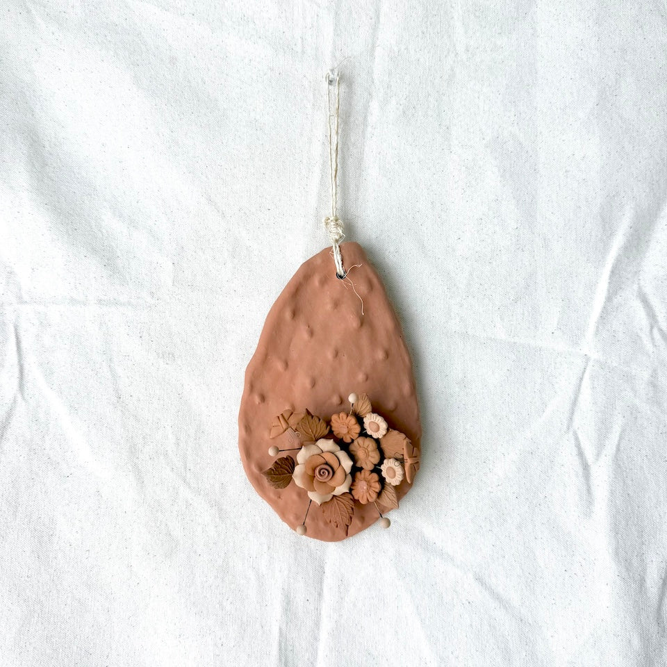 Metepec Medium Rose Gold Floral Nopalitos