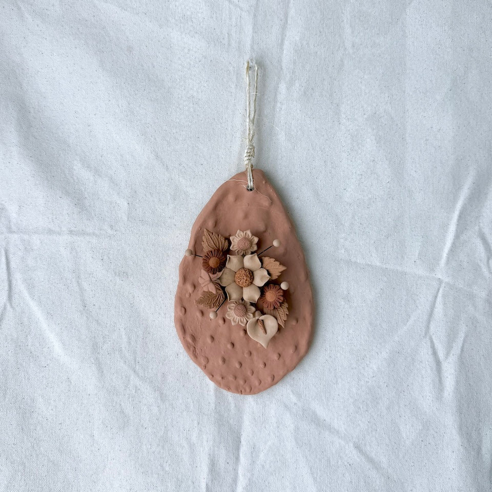 Metepec Medium Rose Gold Floral Nopalitos
