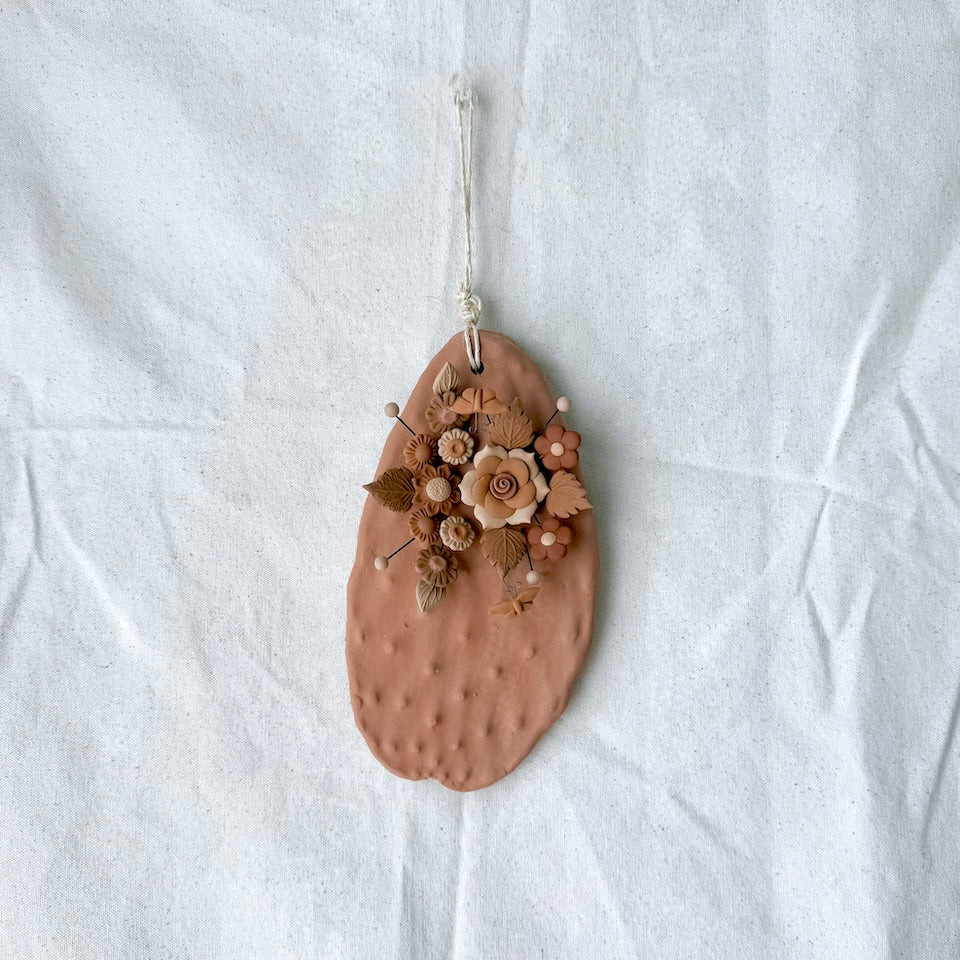 Metepec Large Rose Gold Floral Nopalitos